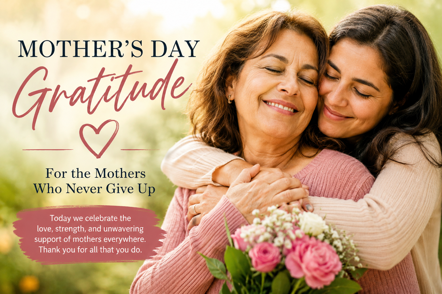 Mother’s Day Gratitude – For the Mothers Who Never Give Up